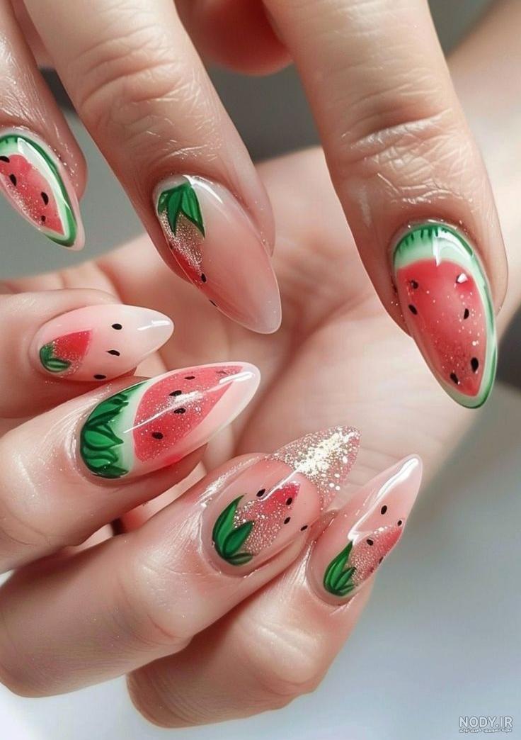 عکس ناخن شب یلدا