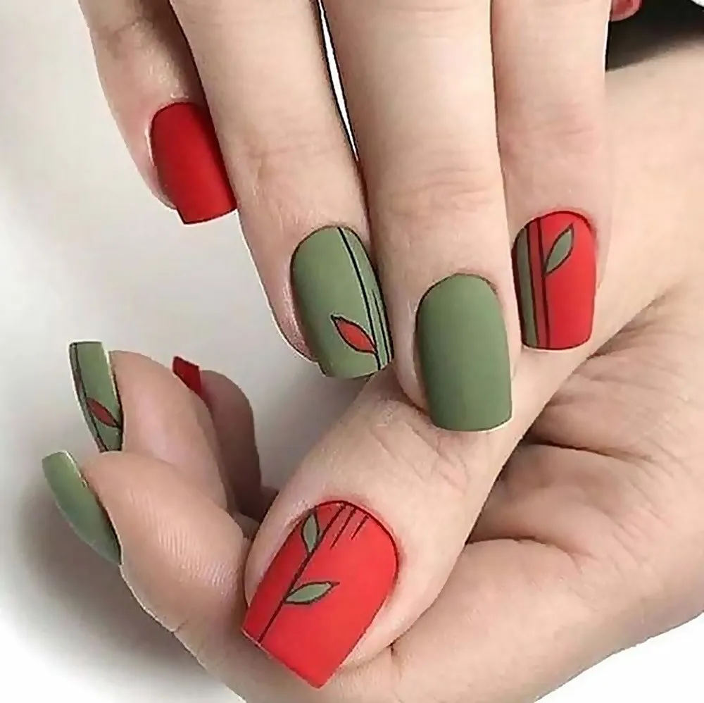 عکس ناخن کاشت یلدایی