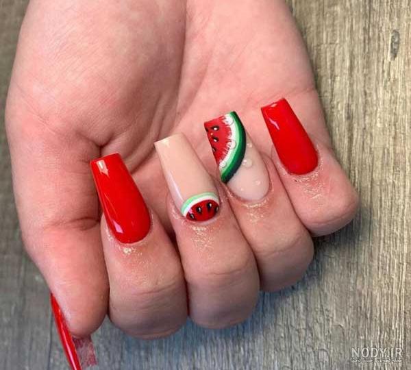 عکس ناخن یلدایی