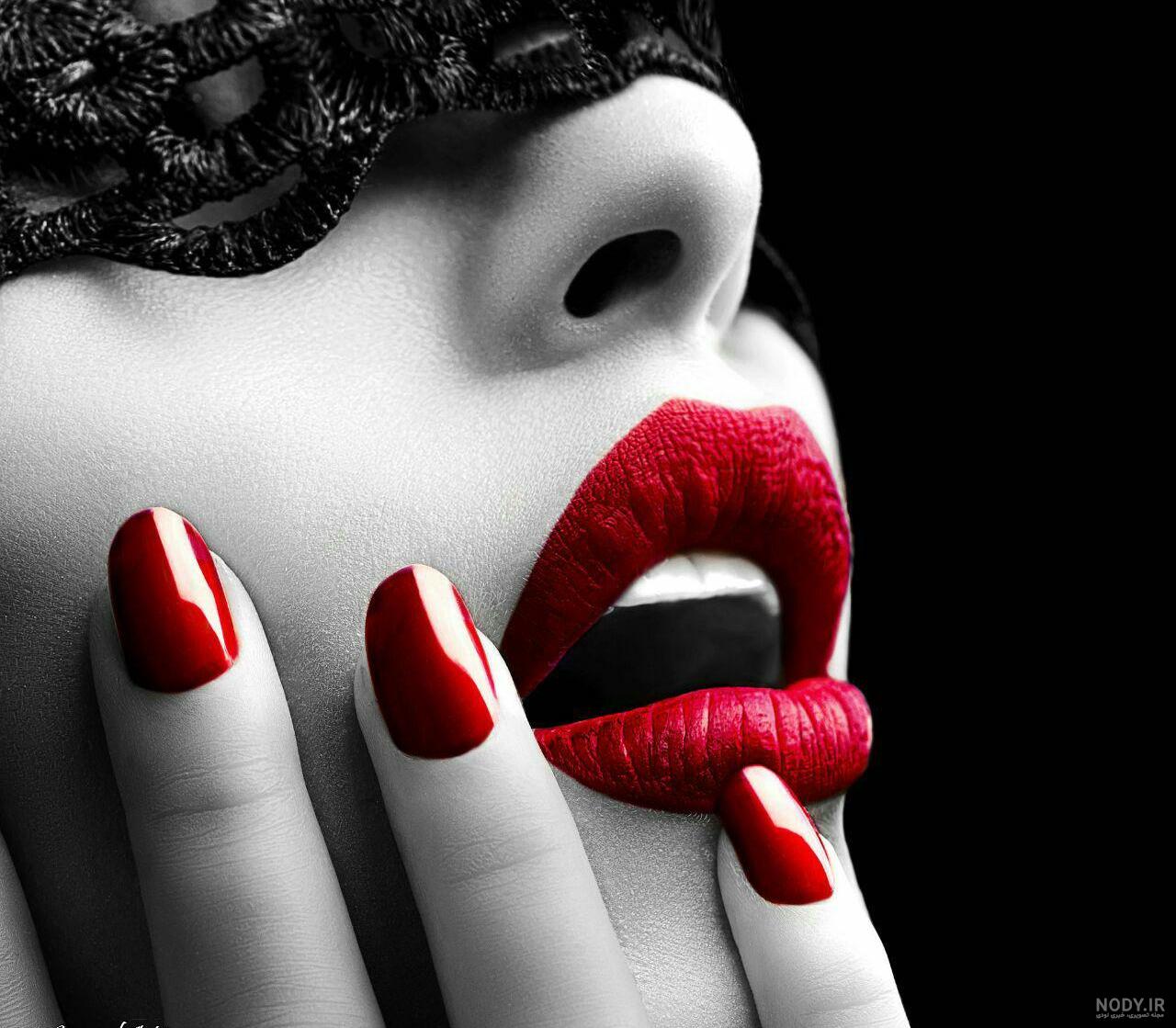 عکس نقاشی فانتزی لب ❤️ [ بهترین تصاویر ]