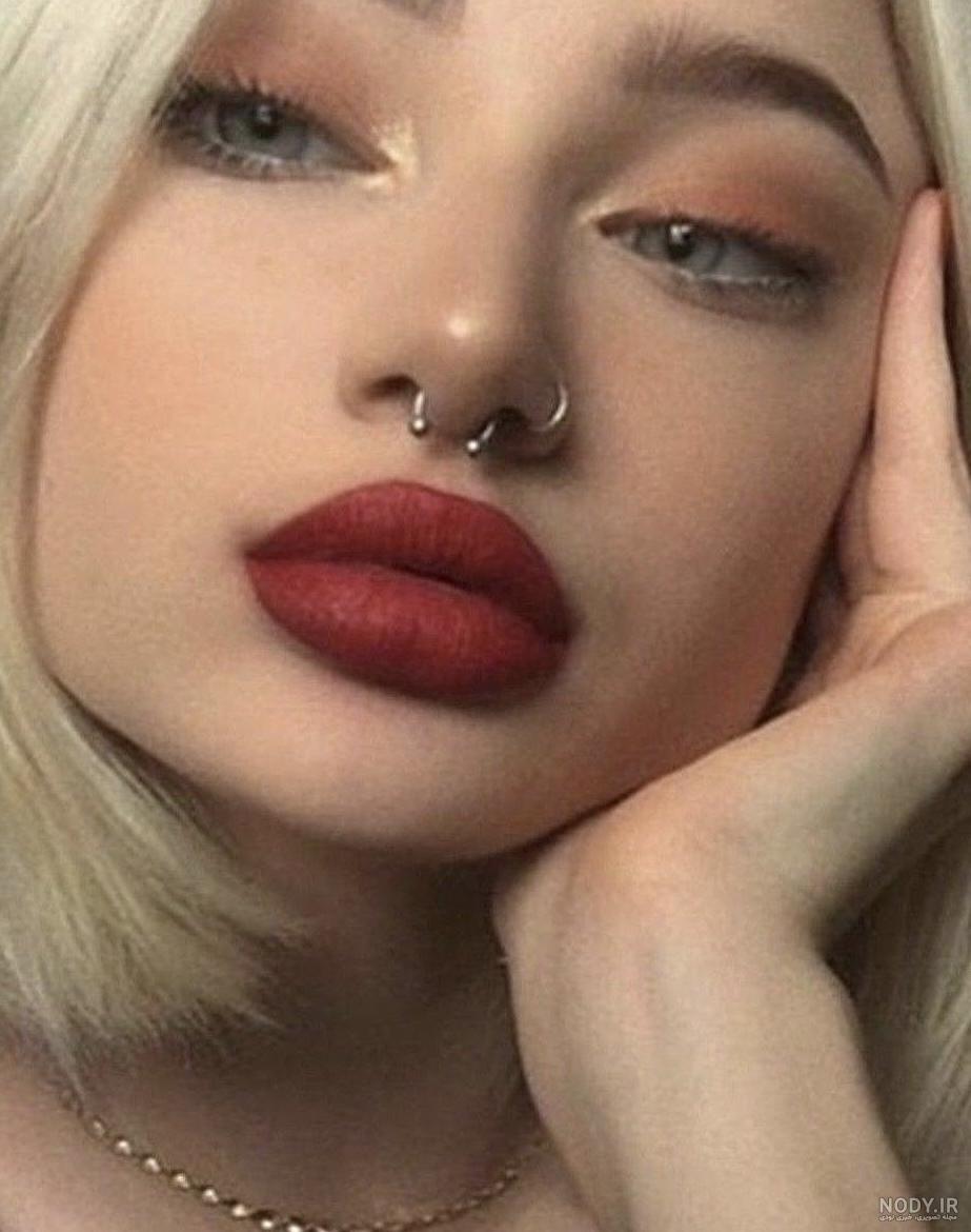 عکس پیرسینگ حلقه ای بینی - عکس نودی