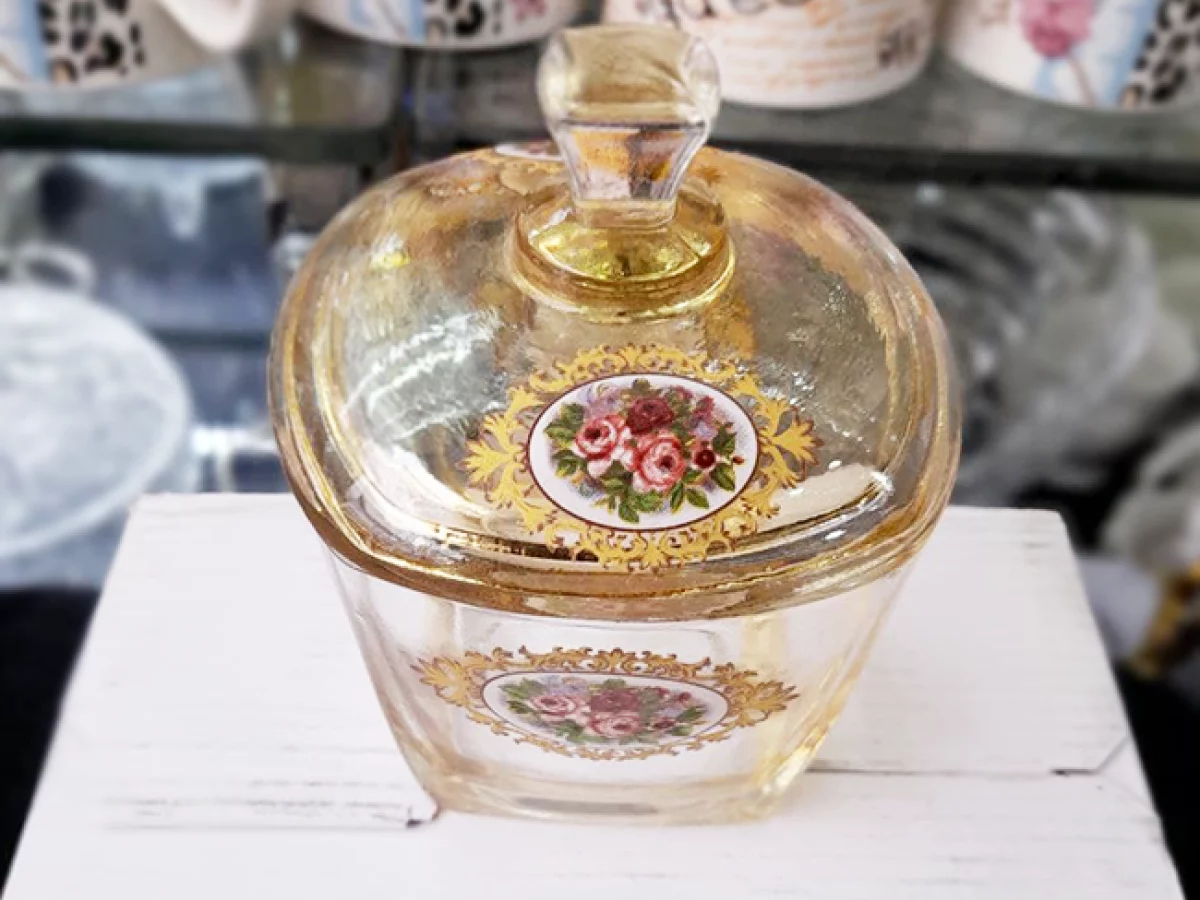 قندان سلتیک دودی لب طلا – فروشگاه اینترنتی برمن هوم