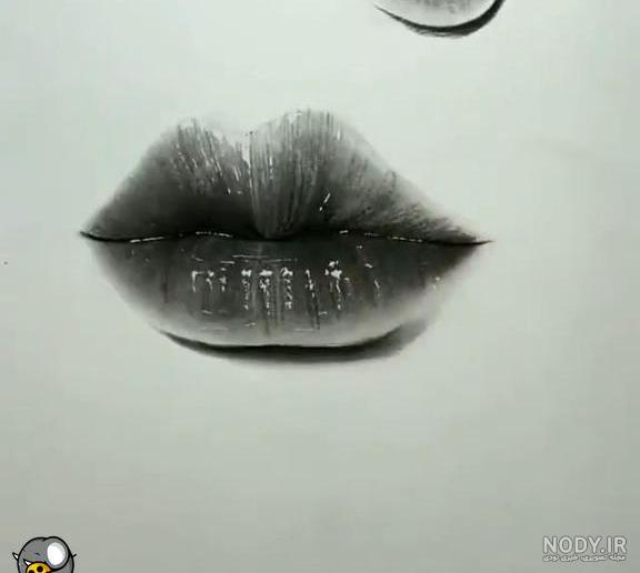 نقاشی . طراحی لب - عکس ویسگون نقاشی . طراحی لب - عکس ویسگون
