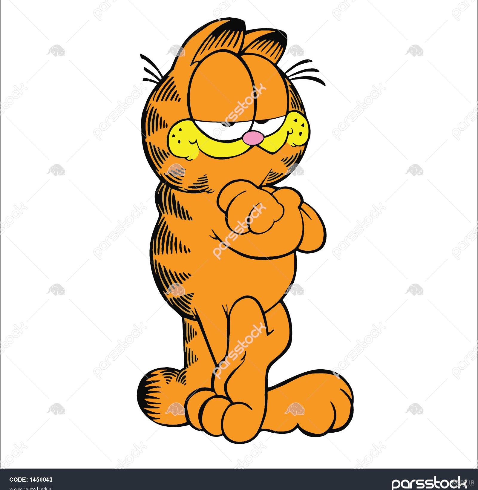 عکس گارفیلد با لازانیا