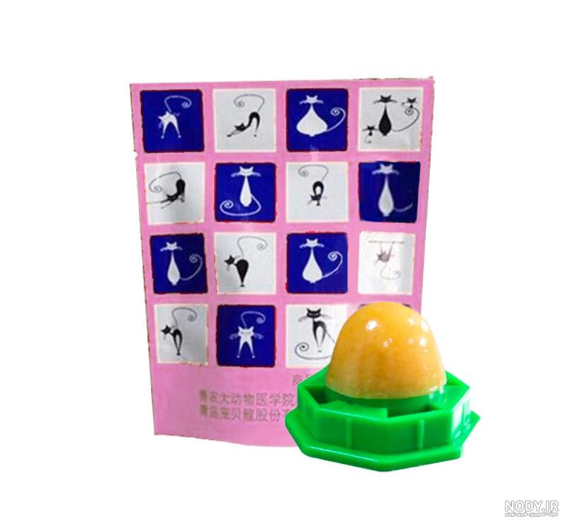 آبنبات تشویقی طرح دار گربه با طعم کت نیپ Cat Mint Toy Ball وزن 100 گرم | پت  شاپ آنلاین پت آباد