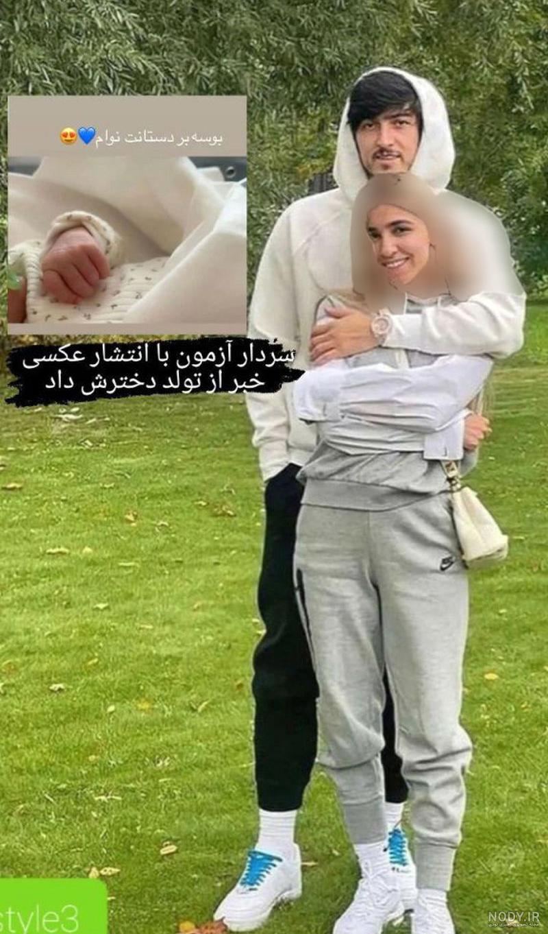 سردار آزمون در کنار مادر سردار آزمون در کنار مادر