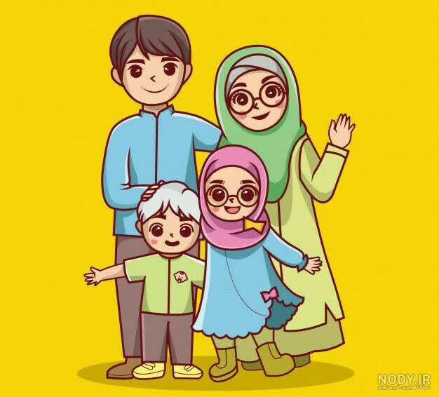 عکس مادر-و-بچه-کارتونی-دیجیت باکس - DigitBox