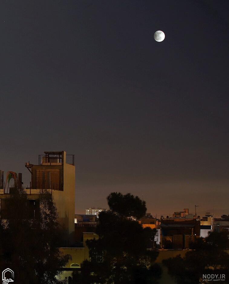 عکس ماه گرفتگی روی بدن