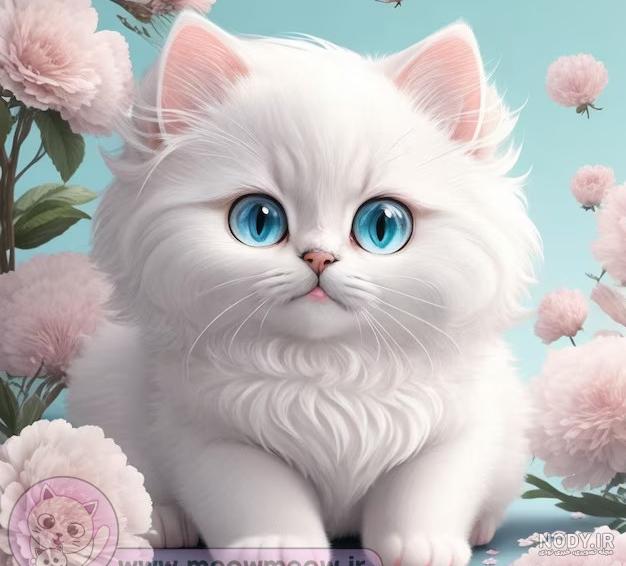 عکس نقاشی گربه های بامزه عکس نقاشی گربه های بامزه