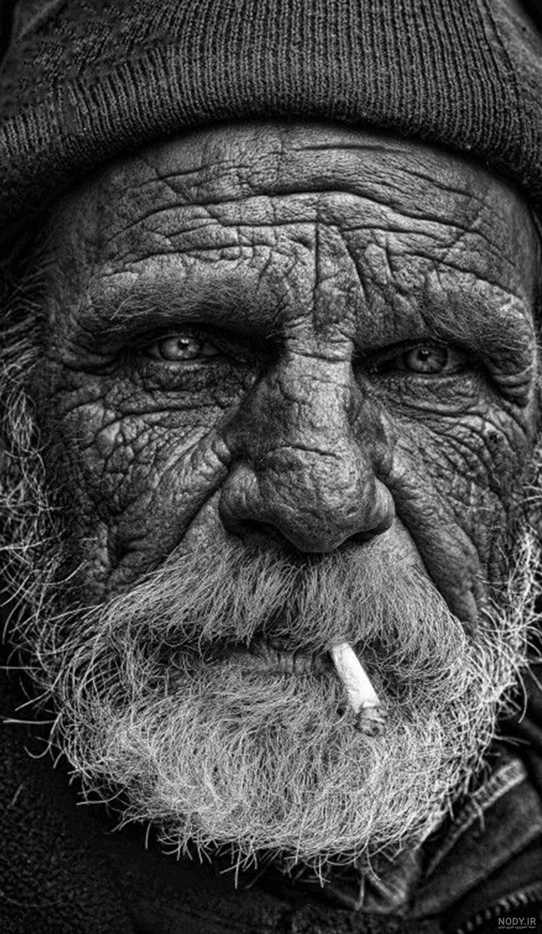 عکس پیر مرد برای طراحی