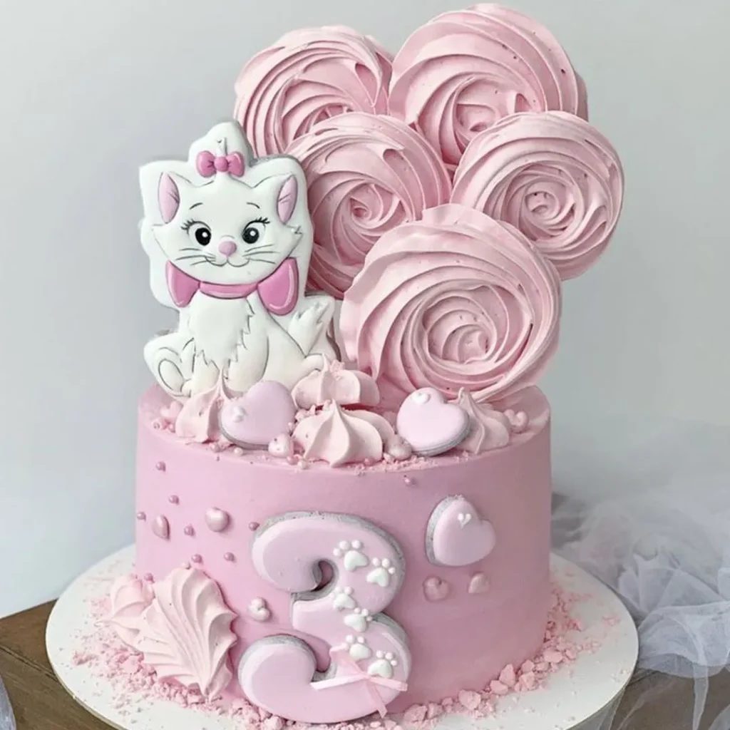عکس کیک با طرح گربه
