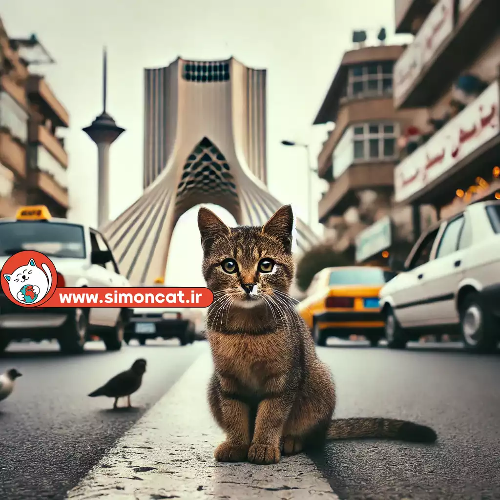 عکس گربه خیابانی - عکس نودی