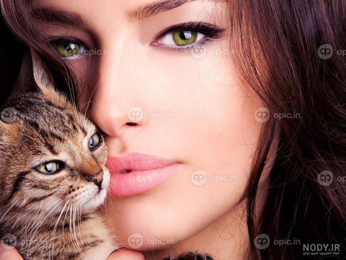 عکس گربه عاشقانه برای پروفایل | میو میو