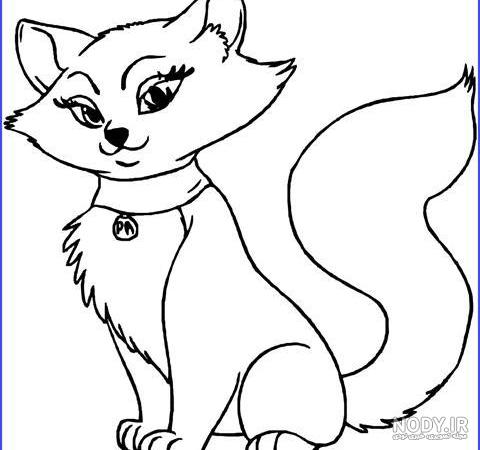 عکس گربه نقاشی کودکانه