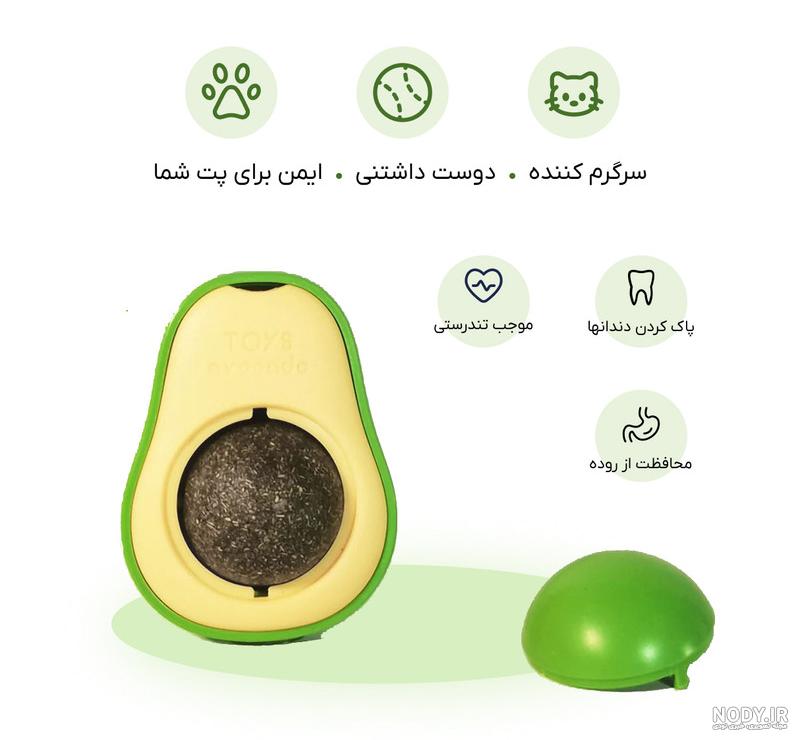 قیمت و خرید تشویقی دندانی گربه مدل آبنبات کت نیپ دار avo01