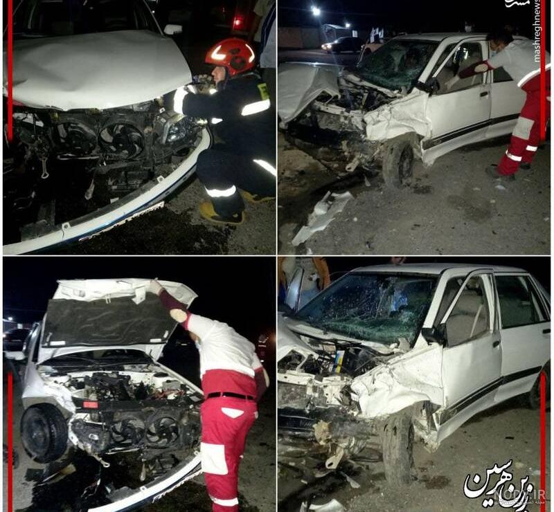 مشرق نیوز - عکس/ شاخ به شاخ پراید با یک اصله درخت مشرق نیوز - عکس/ شاخ به شاخ پراید با یک اصله درخت