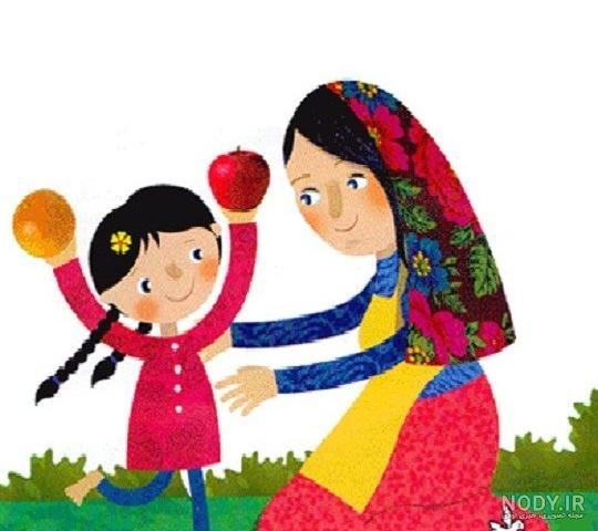 نقاشی روز مادر کودکانه برای رنگ آمیزی - ستاره نقاشی روز مادر کودکانه برای رنگ آمیزی - ستاره