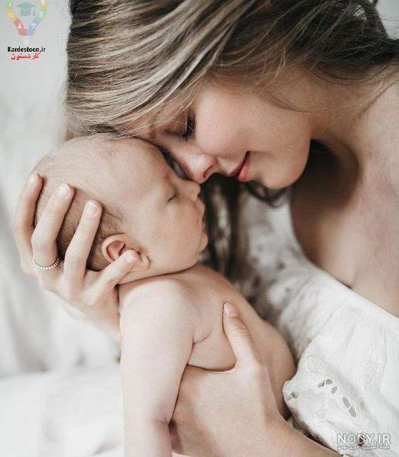 ژست عکس مادر و نوزاد - آلبوم عکس عروسی
