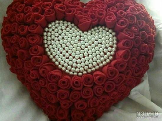عکس گل با قلب عاشقانه