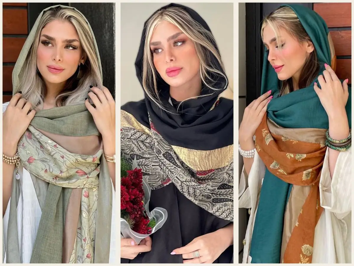 با این ۳۲ مدل شال زنانه سبز یه استایل شاد و بهاری بزن همه کف و خون قاطی کنن  - ماگرتا