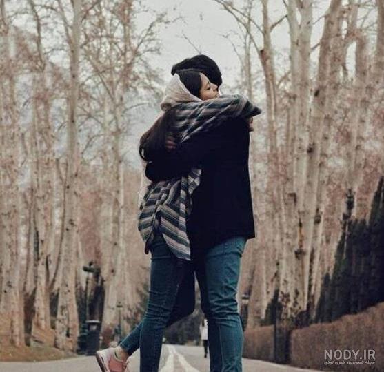 عکس عاشقانه دونفره برفی - عکس نودی