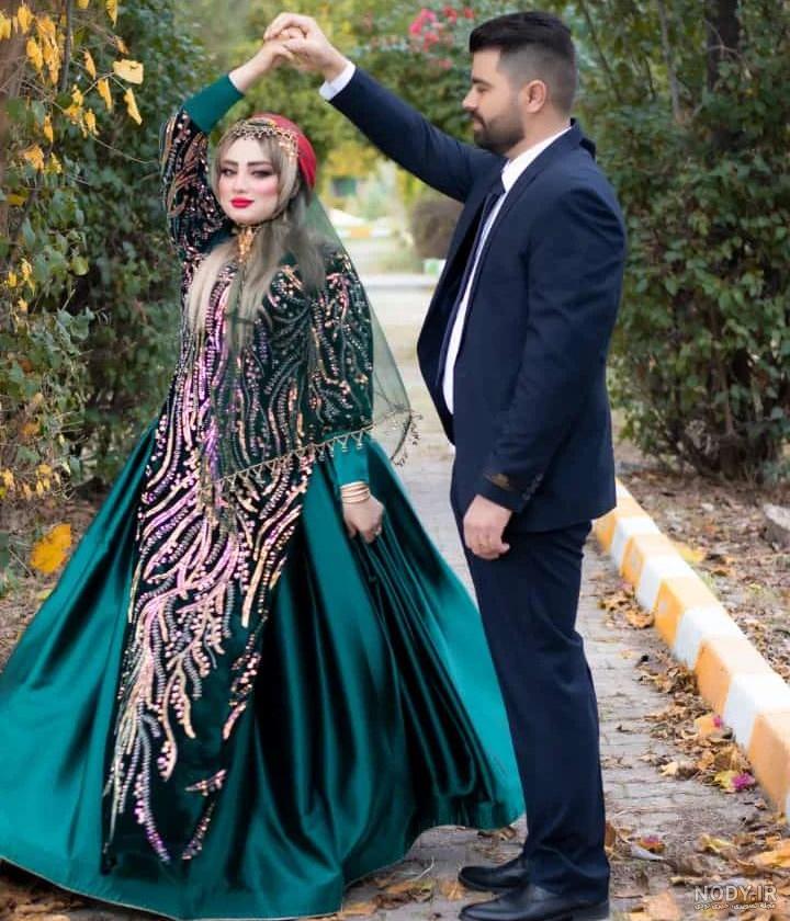 عکس عروس و داماد با لباس محلی عکس عروس و داماد با لباس محلی
