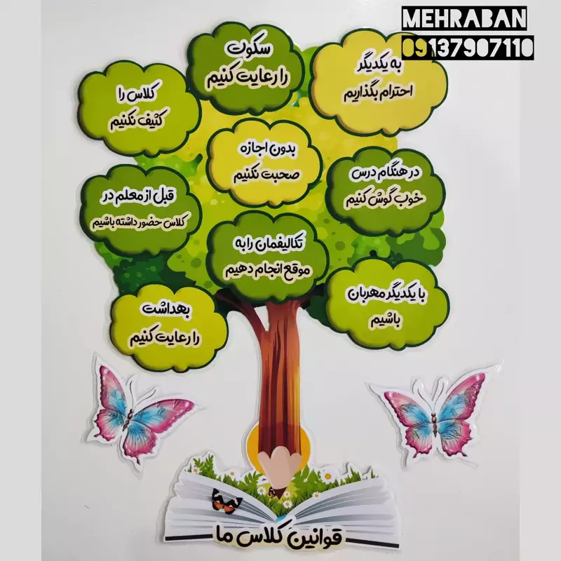 عکس قوانین کلاس عکس قوانین کلاس