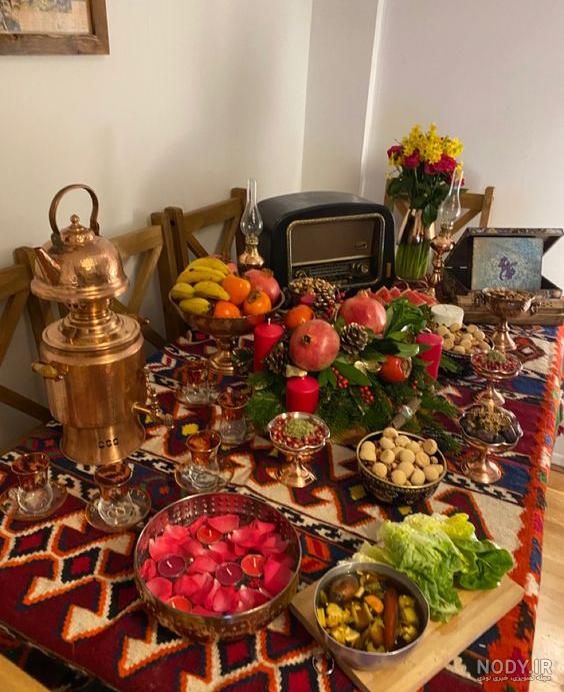 مدل های سفره شب یلدا 1403 مدل های سفره شب یلدا 1403