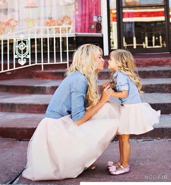 عکس فیک مادر دختری طبیعی