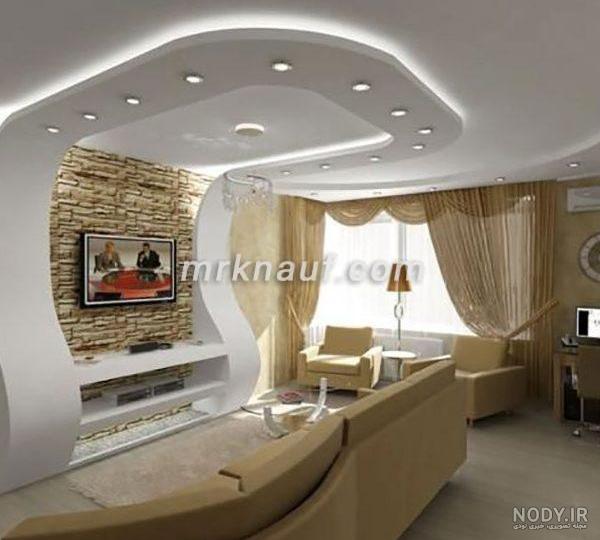 طرح های کناف سقف پذیرایی [+100 مدل عکس]