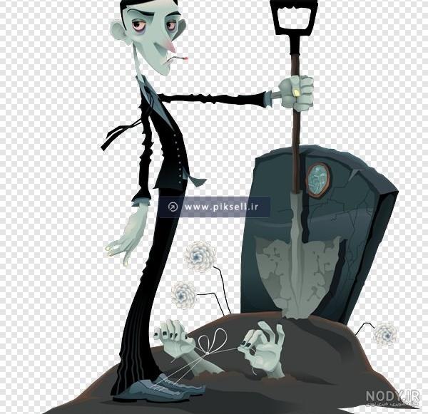 عکس گورکن قبرستان