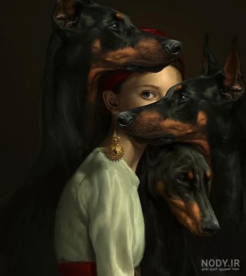 عکس خفن عکس دختر با سگ پاکوتاه