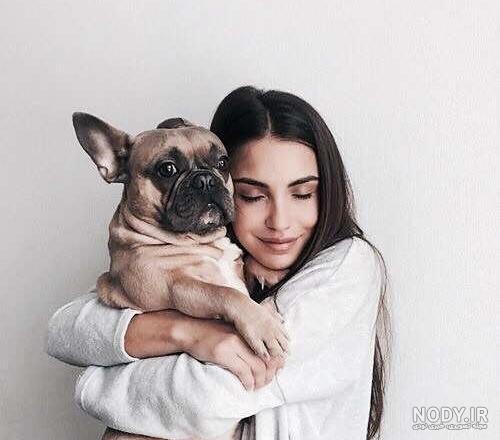 عکس خفن عکس دختر با سگ پاکوتاه