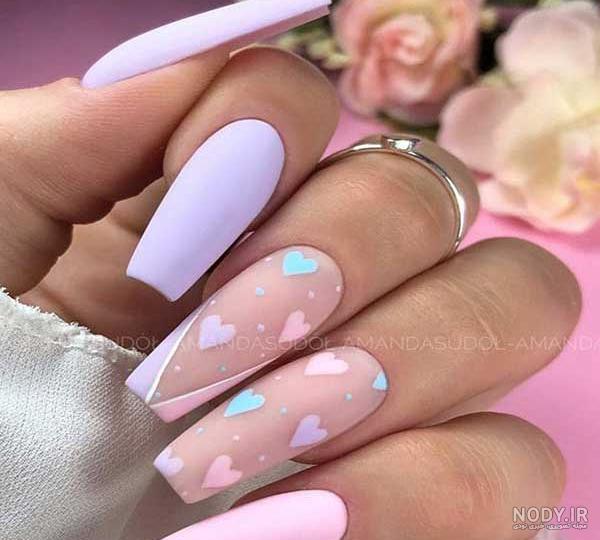 120 مدل ناخن پاستیلی دخترانه جدید با رنگ های فوق العاده شیک - گل گیس 120 مدل ناخن پاستیلی دخترانه جدید با رنگ های فوق العاده شیک - گل گیس