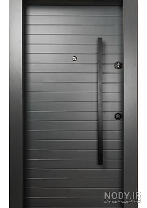 درب ضد سرقت سفید طلایی مدل آفاق