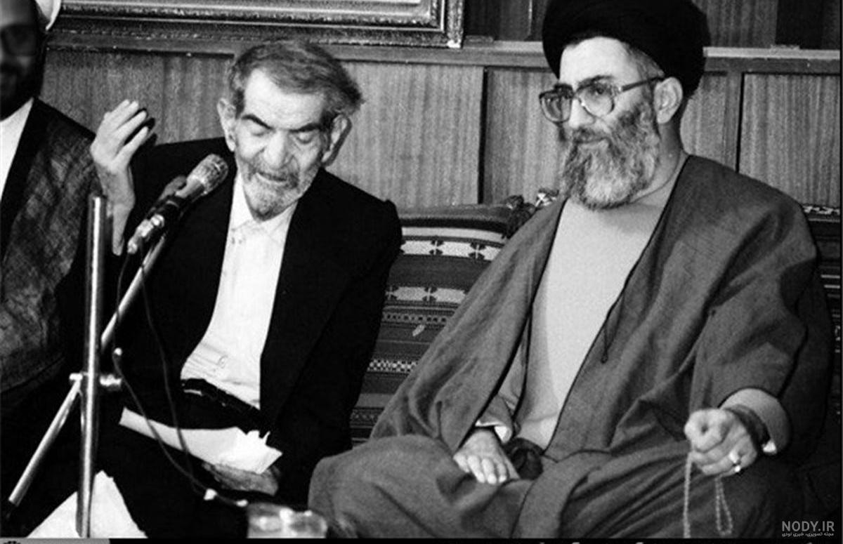 عکس سیاه و سفید رهبری