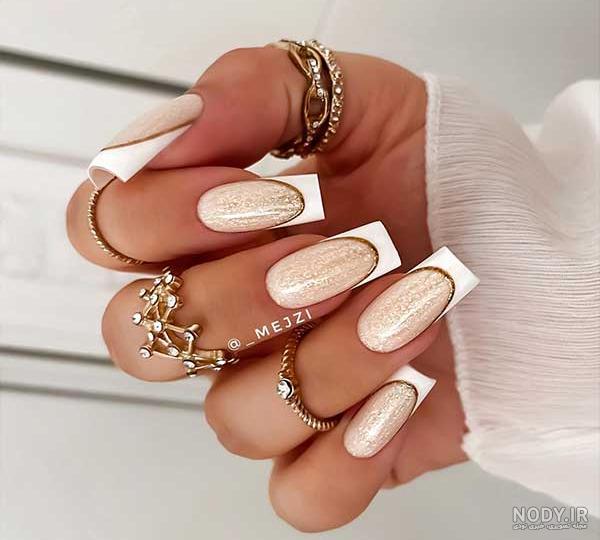 عکس طراحی ناخن عروس بسیار شیک و جذاب عکس طراحی ناخن عروس بسیار شیک و جذاب