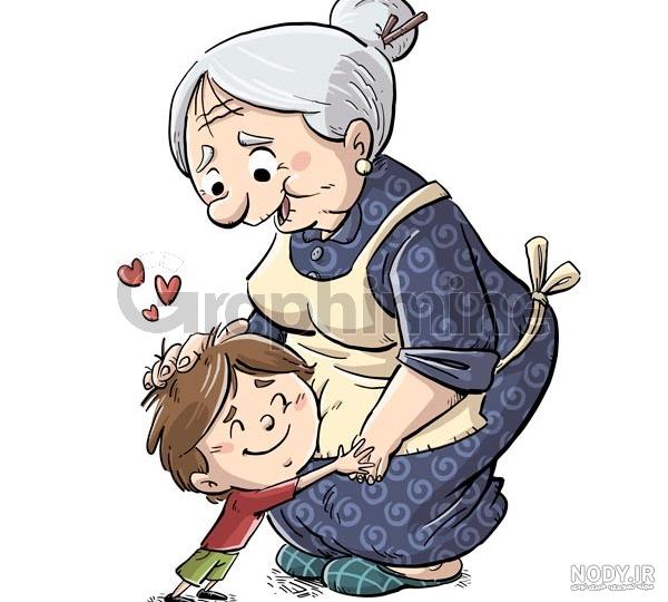 عکس مادربزرگ ساده