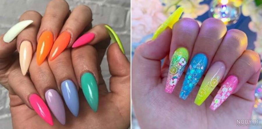 عکس ناخن ژله ای صورتی عکس ناخن ژله ای صورتی