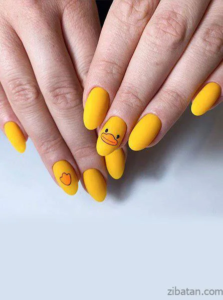 ۱۵ عکس از طراحی پاییزی ناخن نوک تیز؛ مخصوص استایل‌های پاییزی