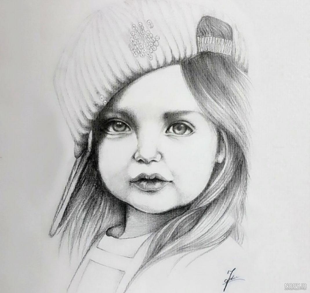 ۴۰ عکس نقاشی دخترانه جدید، ساده، زیبا، فانتزی و آسان برای پروفایل