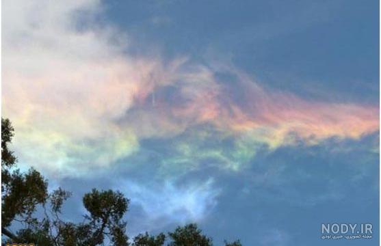 آموزش زیبای نقاشی _ نقاشی زیبای ابر و رنگین کمان
