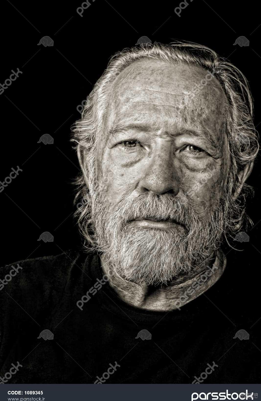 پرتره سیاه و سفید پیرمرد 1608474 پرتره سیاه و سفید پیرمرد 1608474