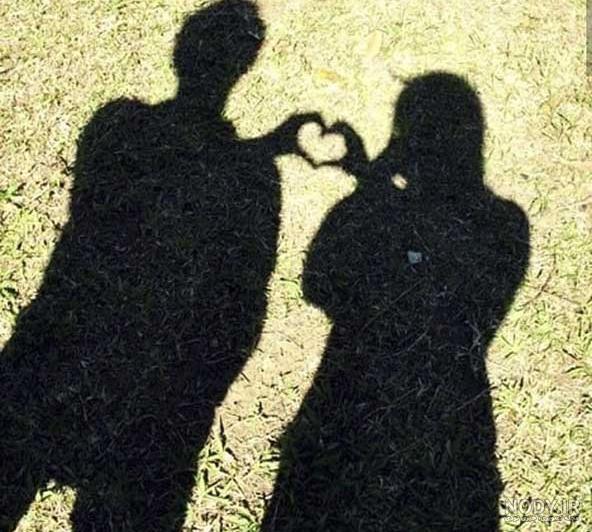 عکس سایه دختر در تاریکی