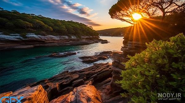  عکس غروب دریا برای تصویر زمینه لپ تاپ