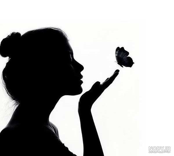 عکس سایه دختر در تاریکی