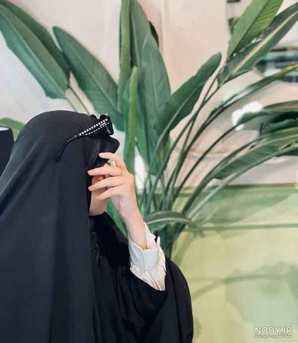 عکس پروفایل دختر چادری در زمستان