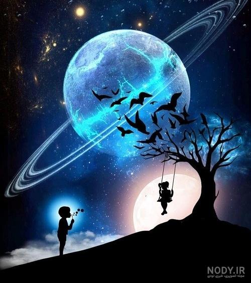 مجموعه تصویر زمینه سیاره ها و کهکشان ها برای گوشی و دسکتاپ | فریپیکر