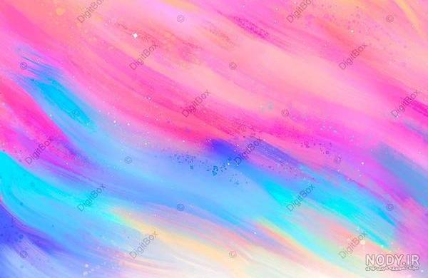 پس زمینه انتزاعی امواج رنگارنگ برای موبایل هوشمند سامسونگ