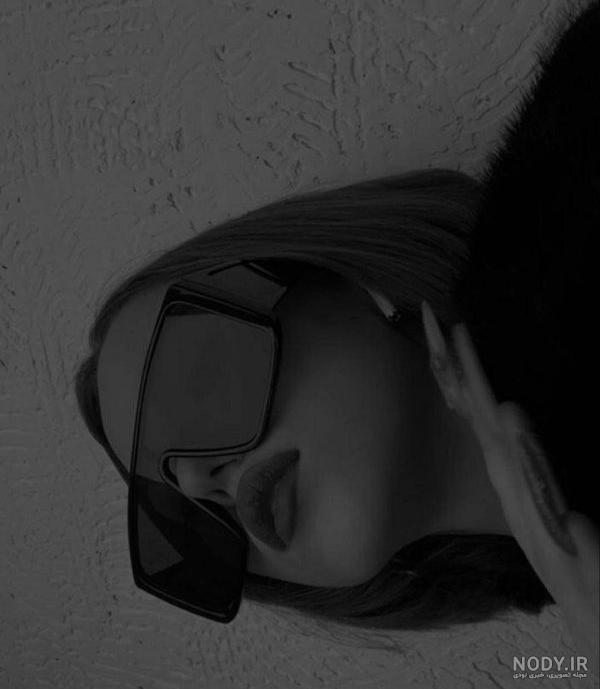 بک گراند سیاه سفید دخترانه